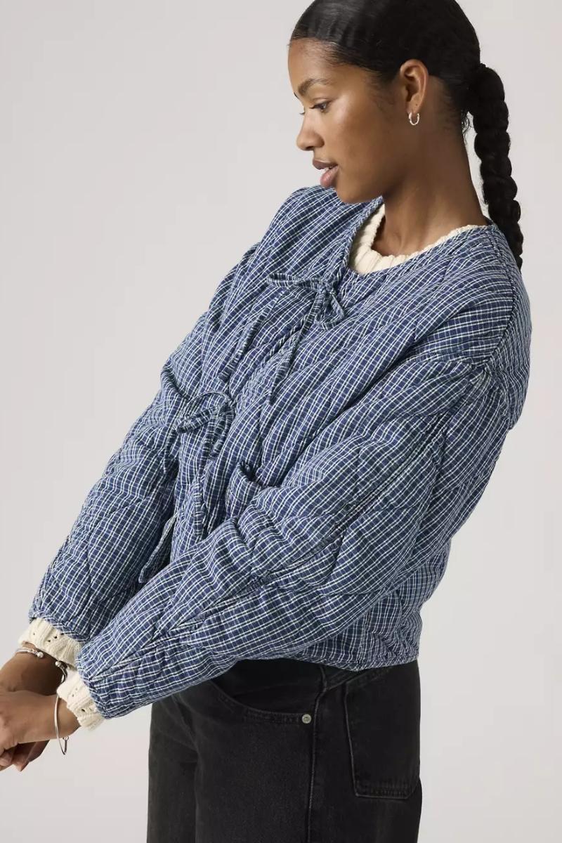 Levi's Rue liner jacket - little tiny windows - Image 3