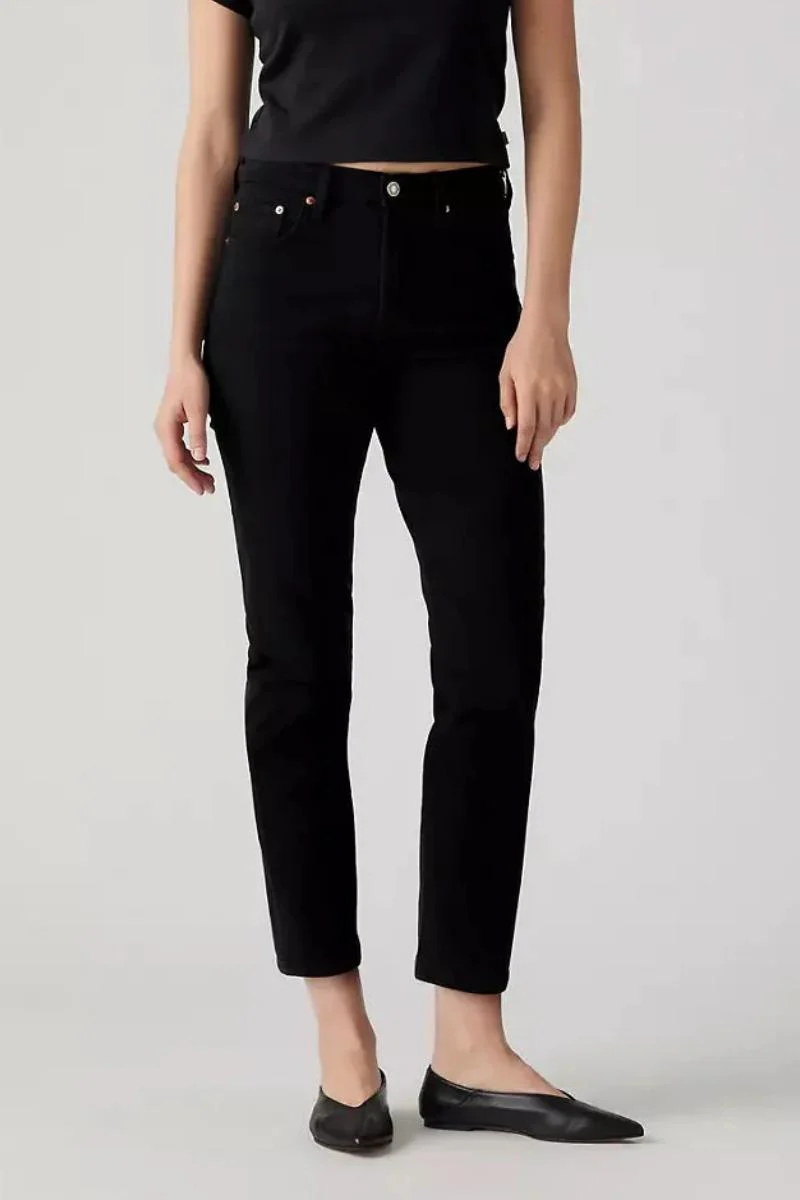 Levi's 501 Original Cropped - Black Sprout