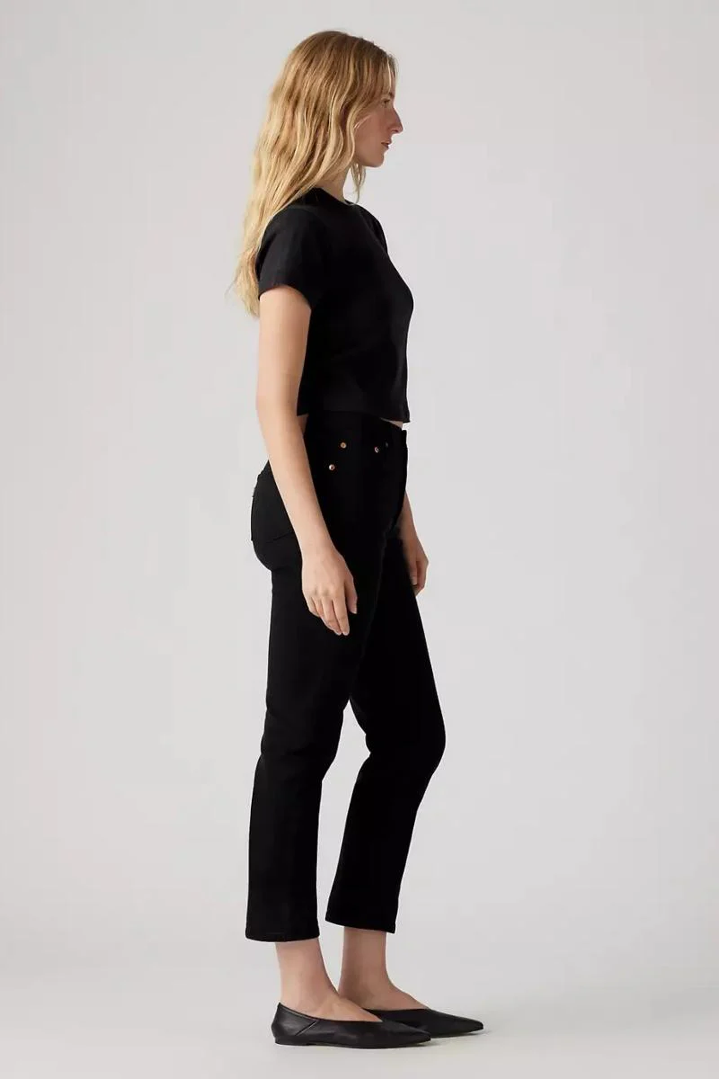 Levi's 501 Original Cropped - Black Sprout - Image 3
