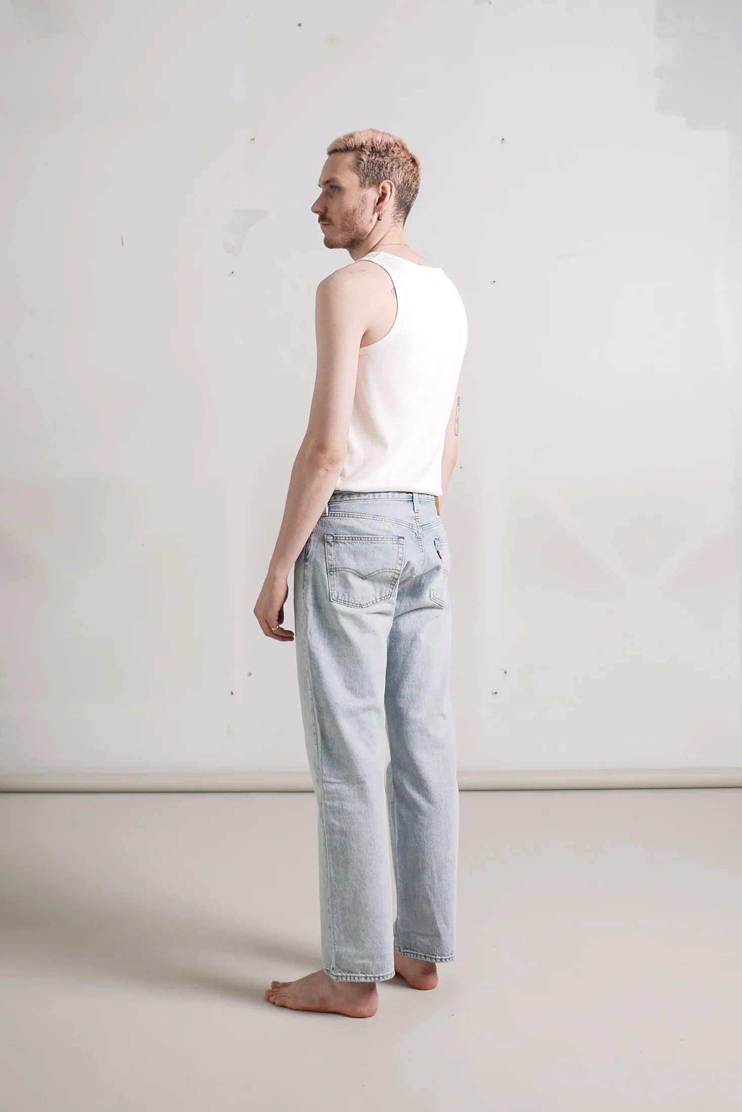 Levi's 555 Relaxed Straight - Baby Blue Essentials - Image 3
