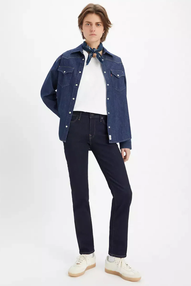 Levi's 712 Slim Welt Pocket - Blue Wave Rinse - Image 7