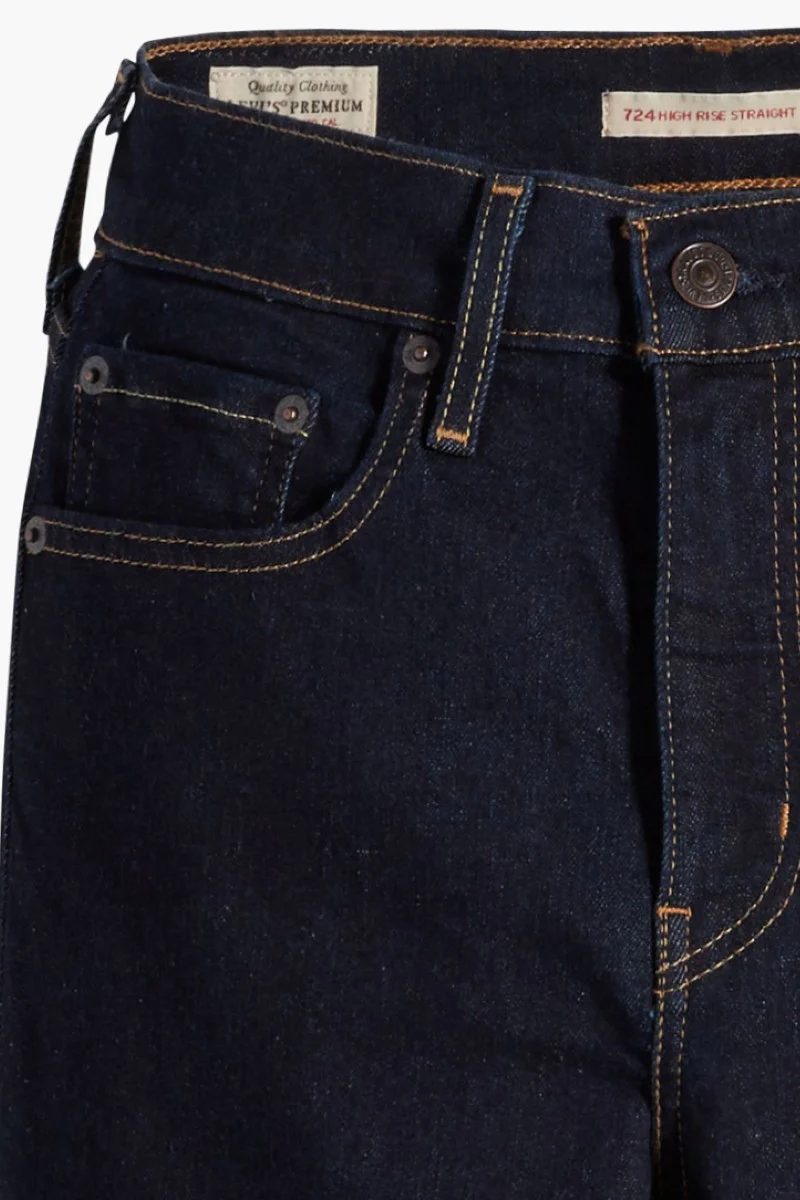Levi's 724 High Rise Straight - Blue Wave Rinse - Image 2