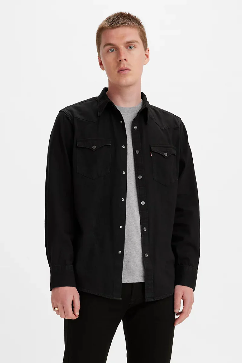 Levi's Barstow Western shirt - Rinse Black