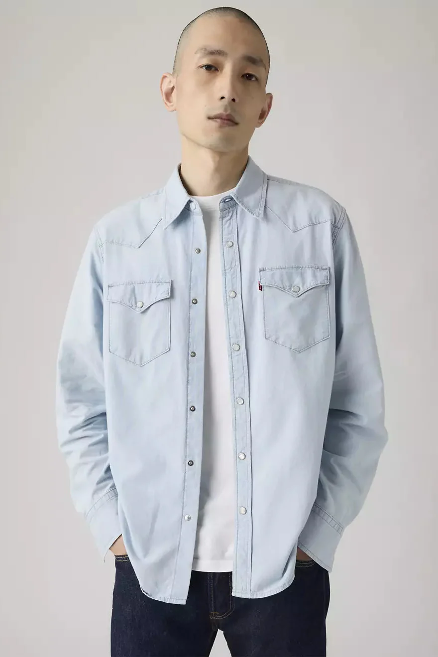 Levi's Classic Western Standard - Evergreen lt Chambray - Image 6