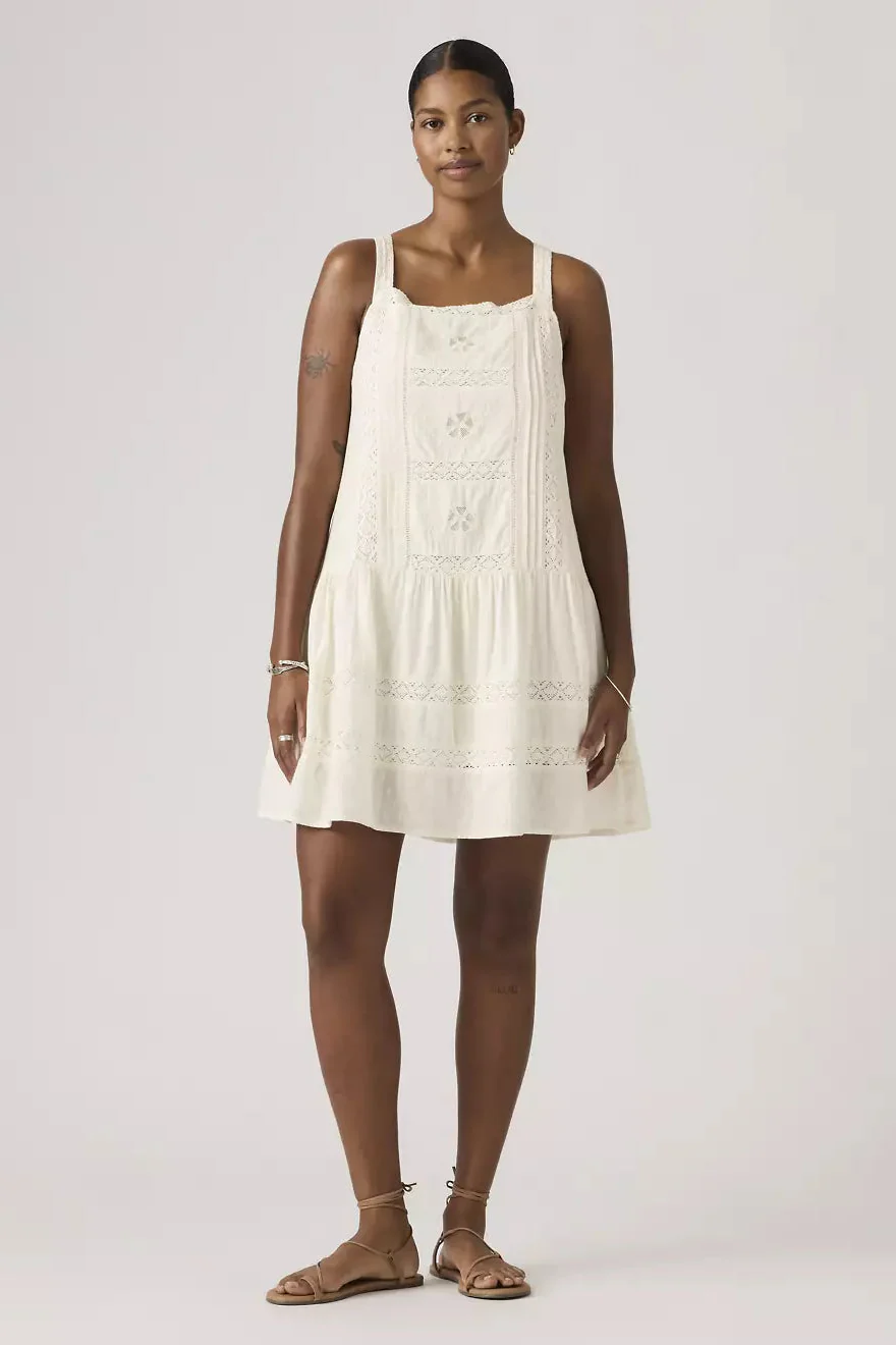 Levi's Kate Sl Mini Dress - cloud dancer cotton