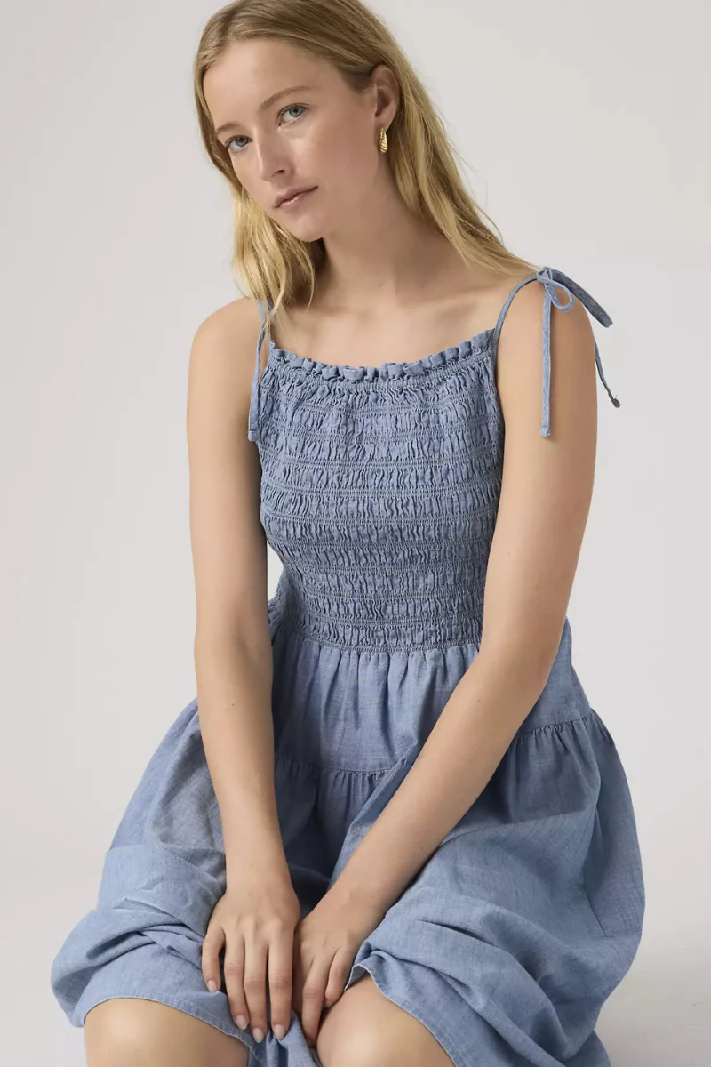 Levi's Monaco Cotton Sundress - Breezy Blues - Image 4
