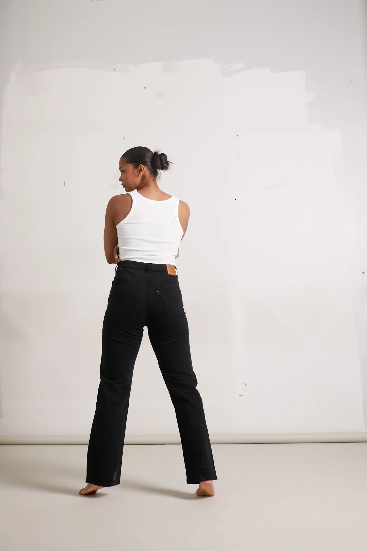 Levi's Ribcage Straight Full Length - Black Sprout - Image 10