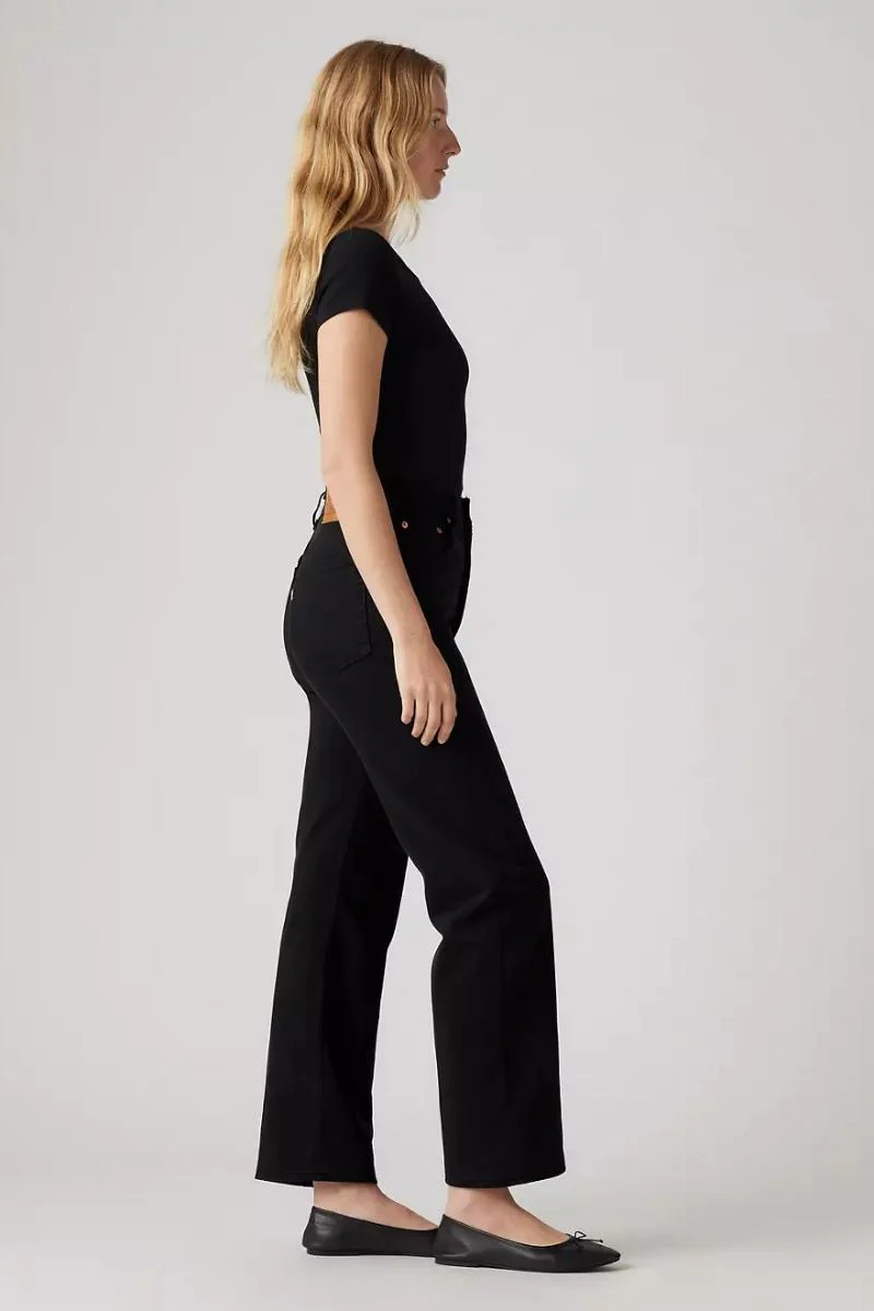 Levi's Ribcage Straight Ankle - Black Sprout - Image 2