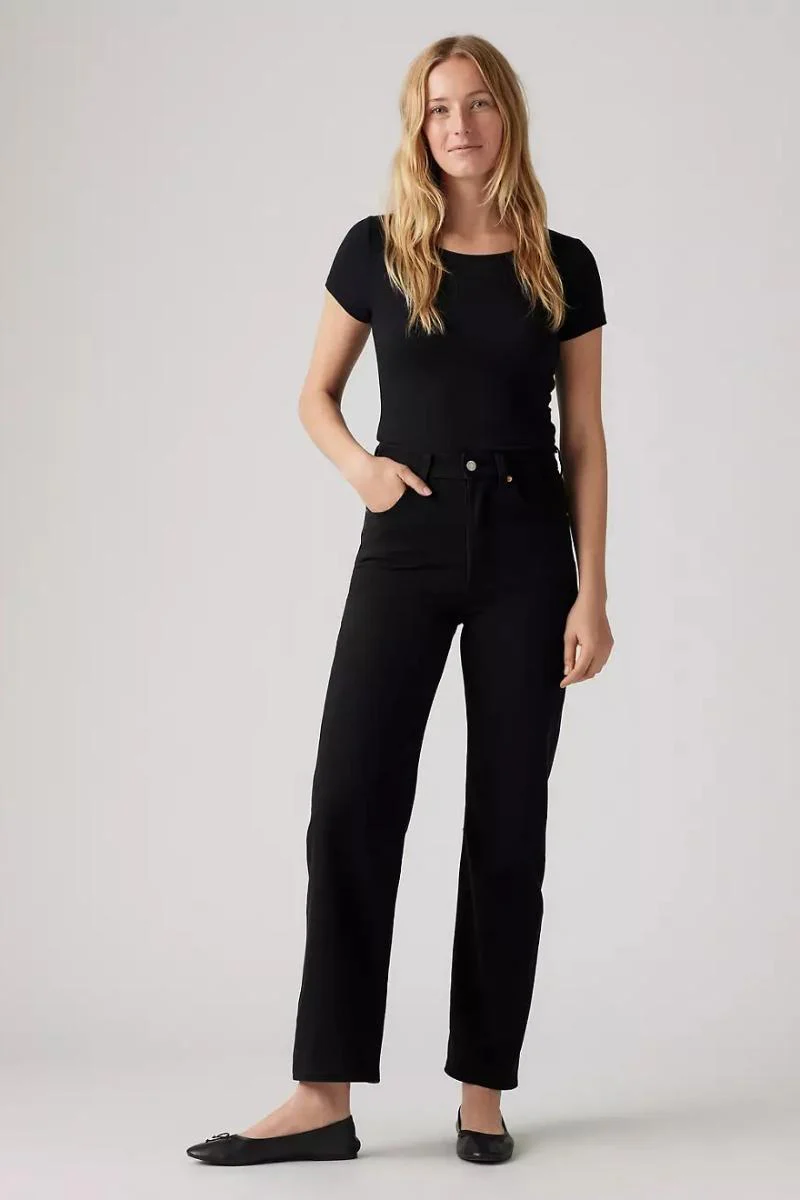Levi's Ribcage Straight Ankle - Black Sprout - Image 3