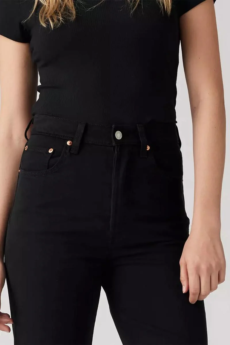 Levi's Ribcage Straight Ankle - Black Sprout - Image 4