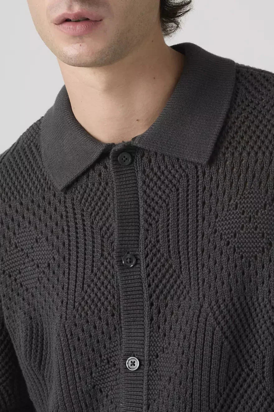 Levi's Sweater Camp Shirt - Dark Phantom - Image 4