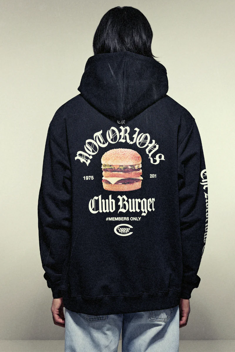 Makia x Carrols Club Burger Hooded sweatshirt - black - Image 2