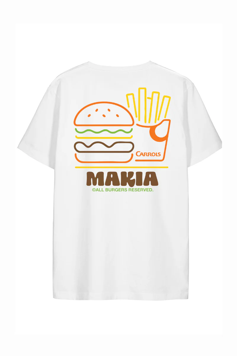 Makia x Carrols Burger T-shirt - white - Image 2