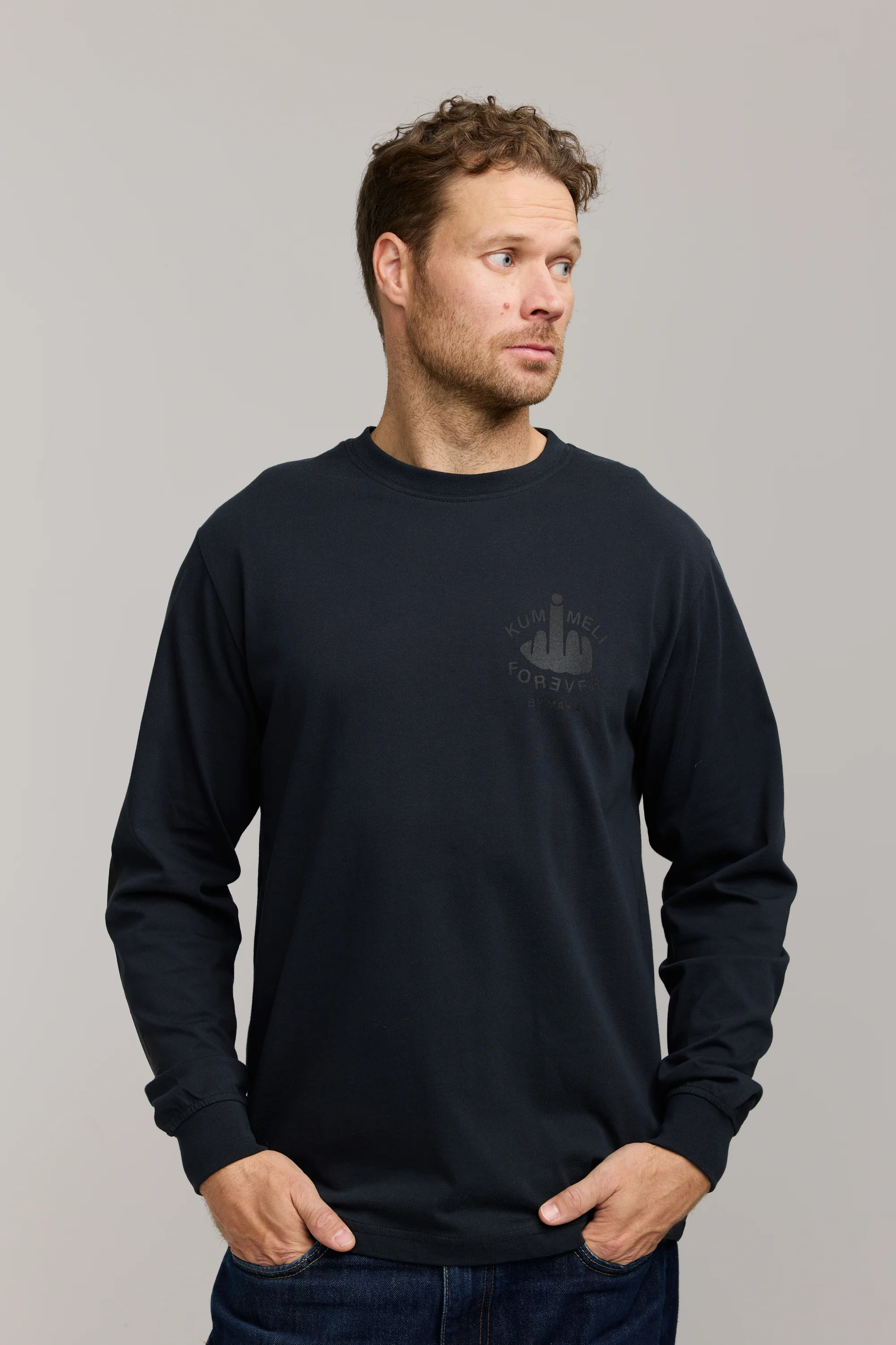 Makia x Kummeli Pukama 88 Longsleeve - washed black