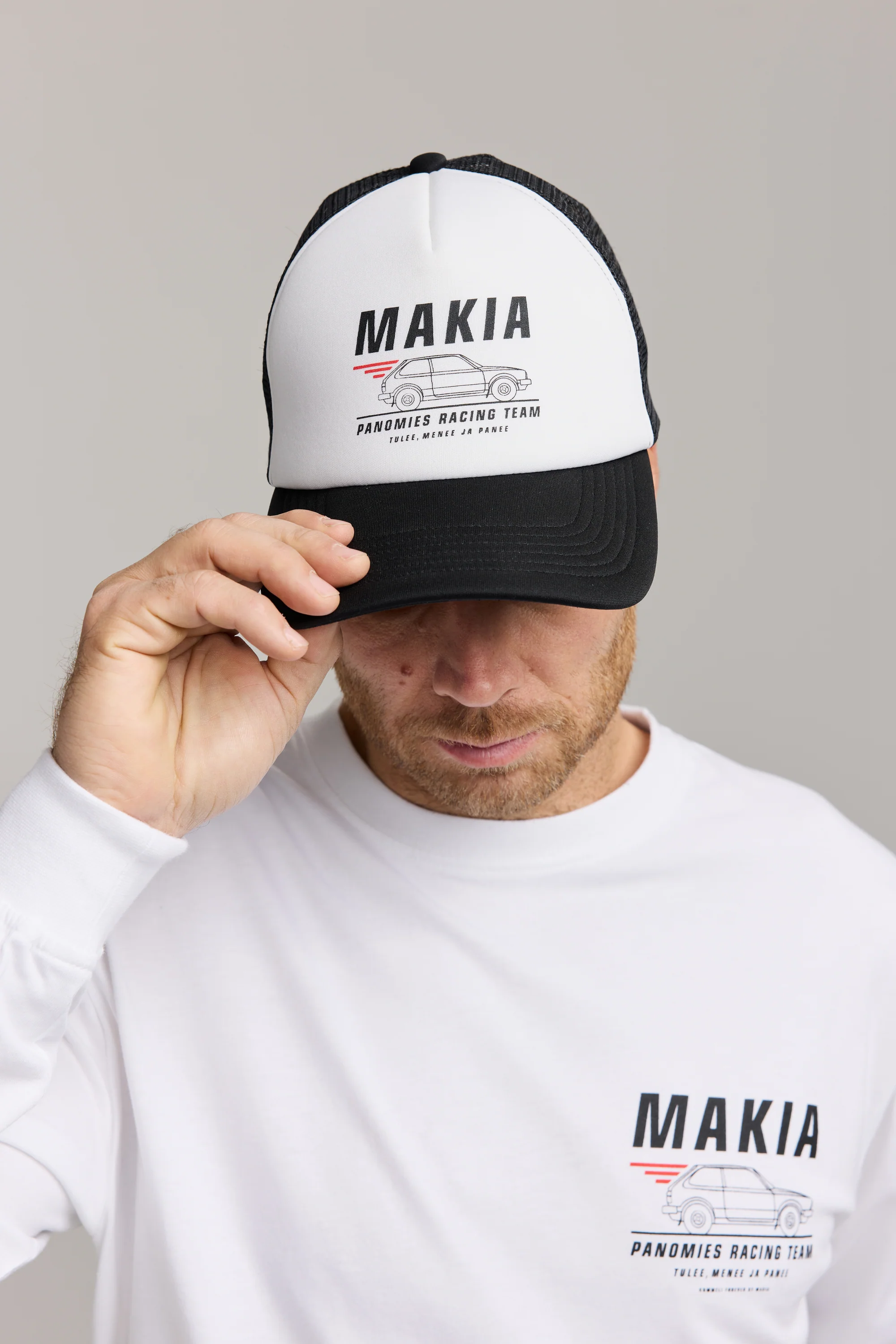 Makia x Kummeli Panomies Racing cap - white