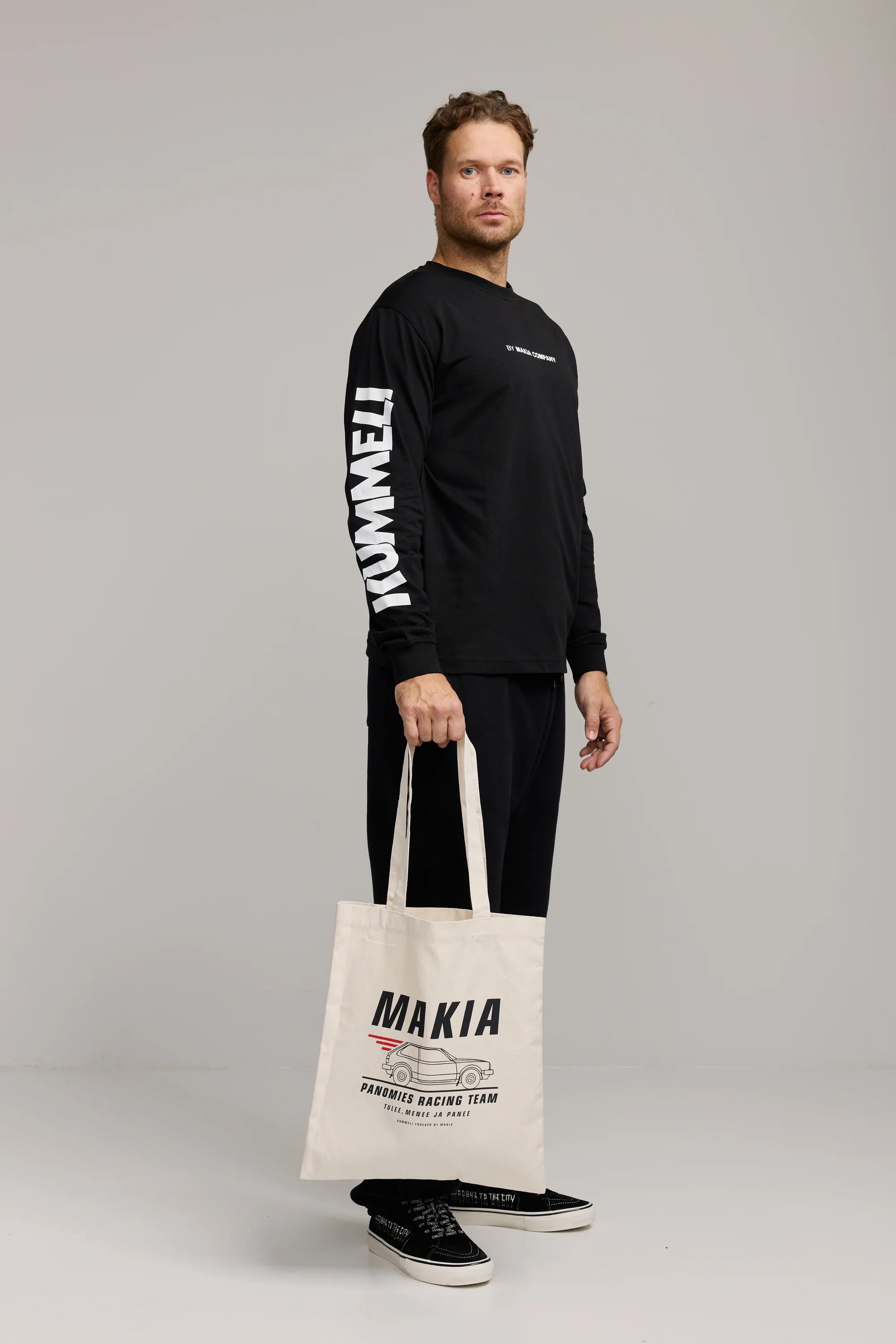 Makia x Kummeli Panomies Racing tote bag - ecru - Image 2