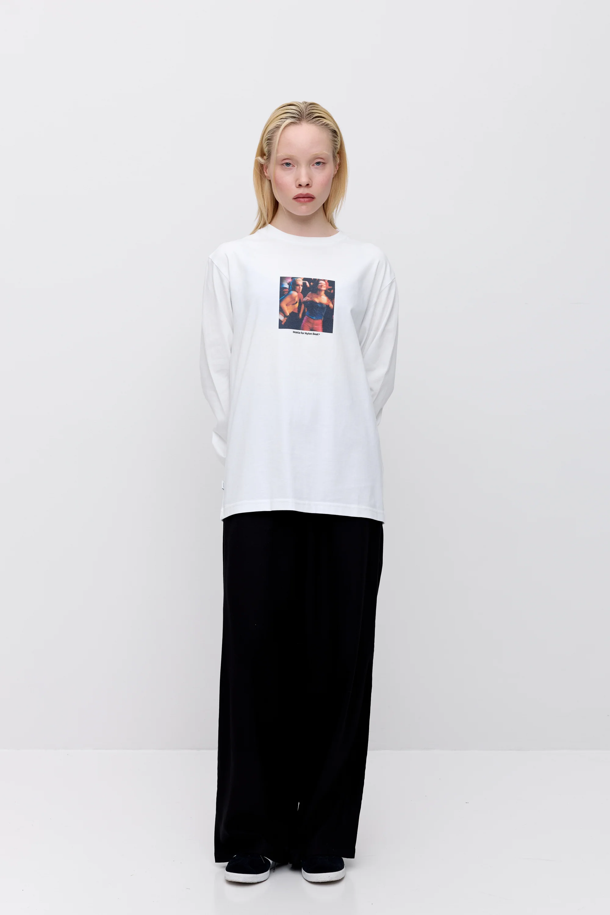 Makia x Nylon Beat Album Longsleeve - white - Image 3