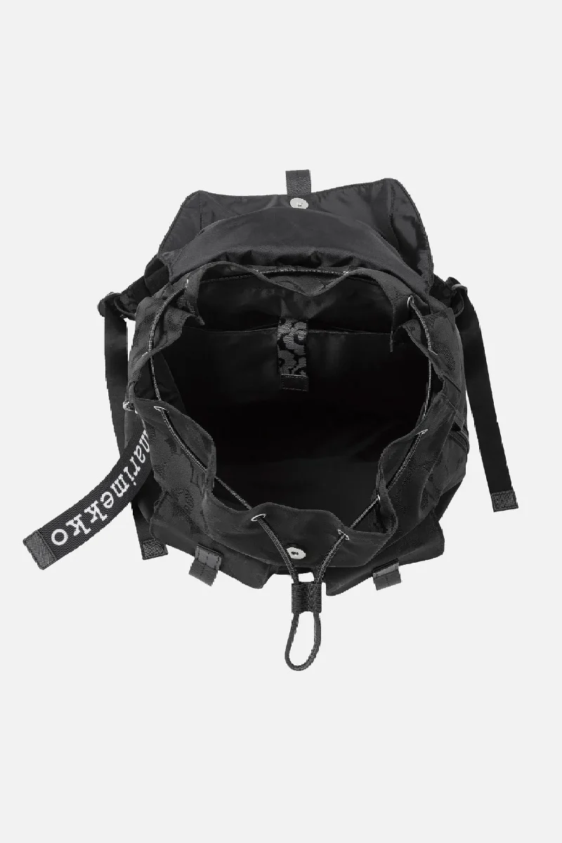 Marimekko Everything Backpack L iso Unikko reppu - musta - Image 3