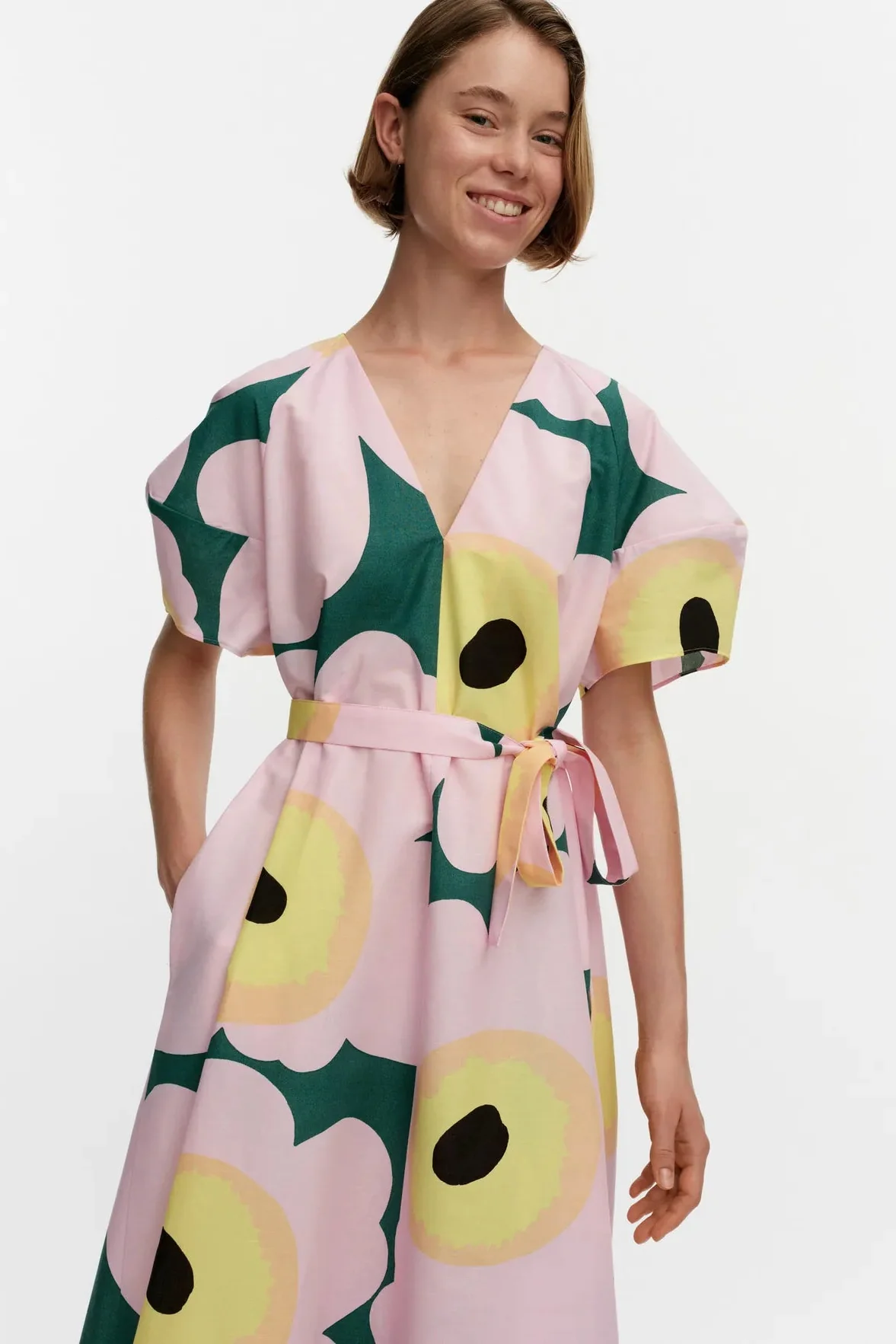 Marimekko Kaffet Unikko mekko - värikäs - Image 2