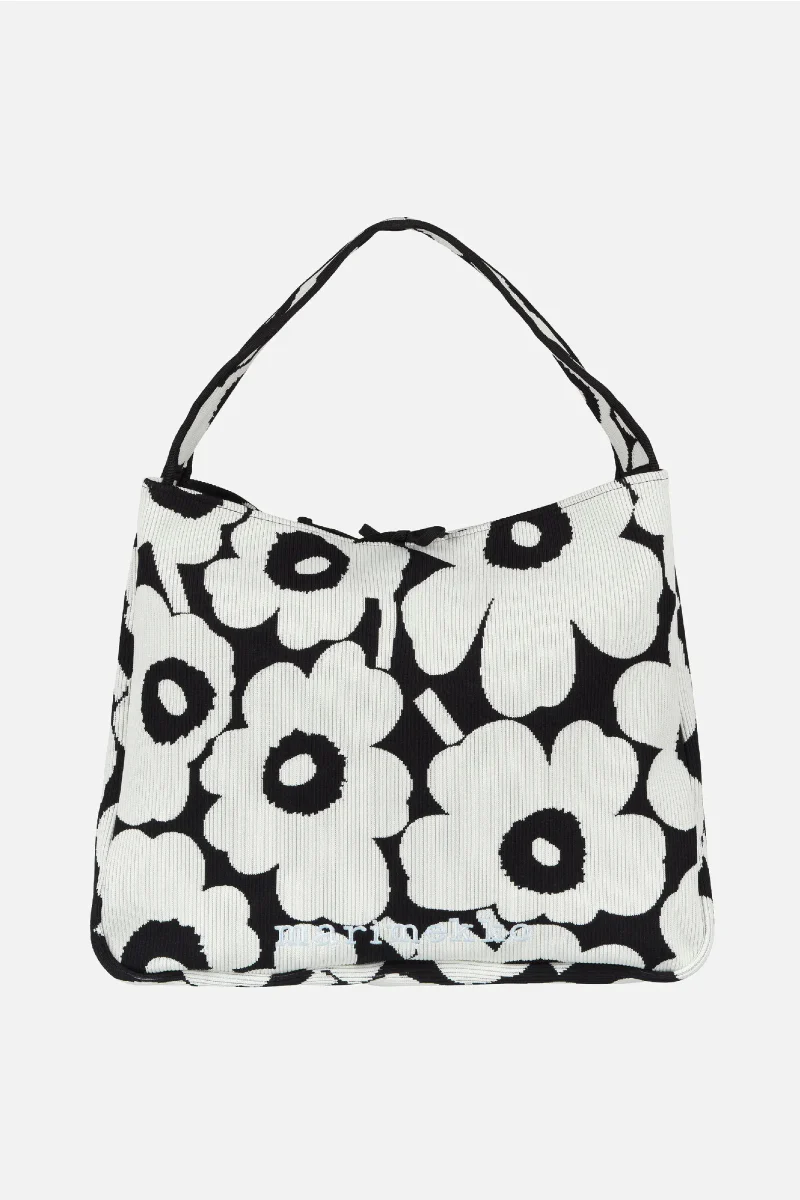 Marimekko Knitted bag Large Unikko - musta / valkoinen - Image 2
