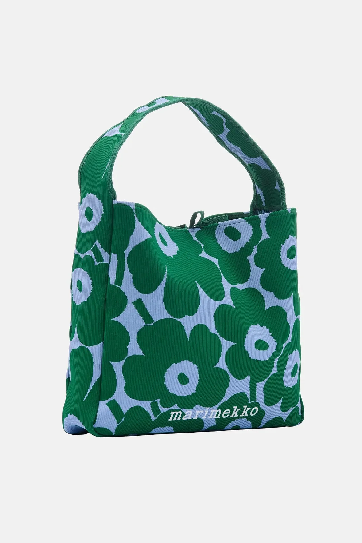 Marimekko Knitted Bag Large Unikko olkalaukku - vihreä / vaaleansininen - Image 2