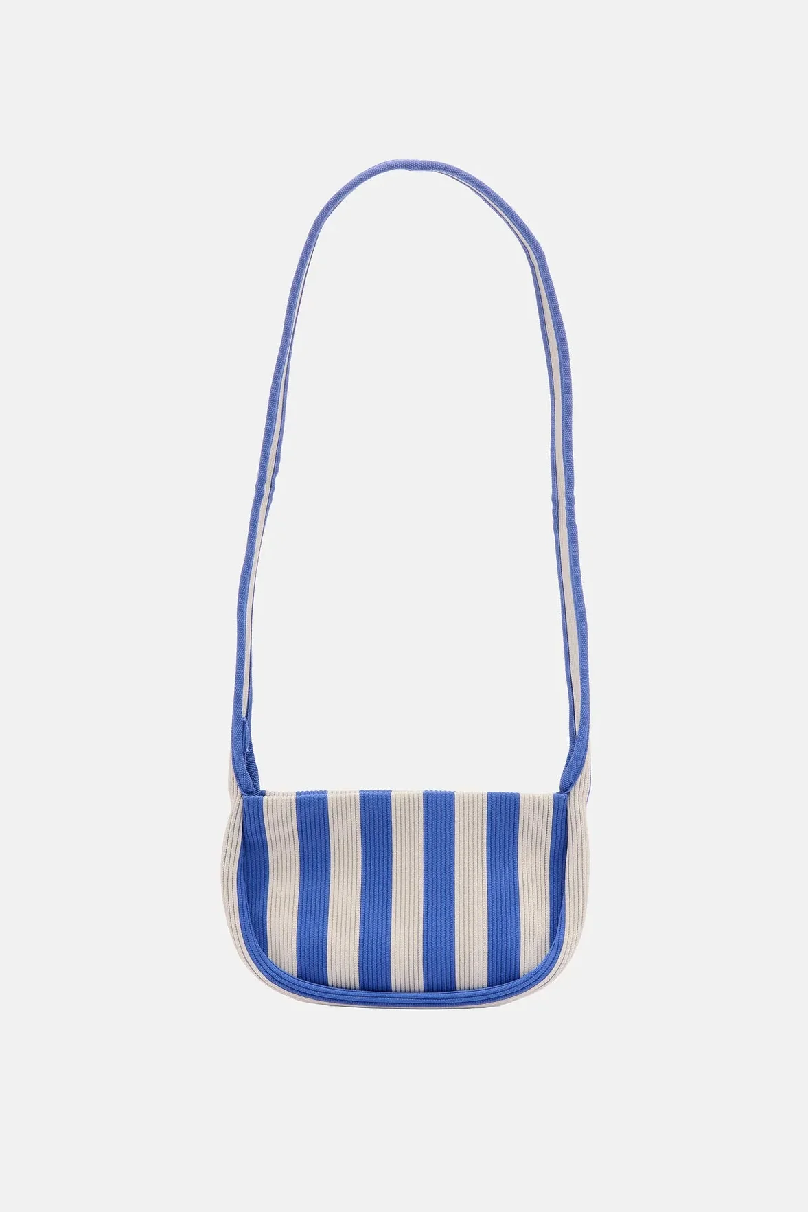 Marimekko Knitted Crossbody Merirosvo olkalaukku - valkoinen / sininen - Image 3