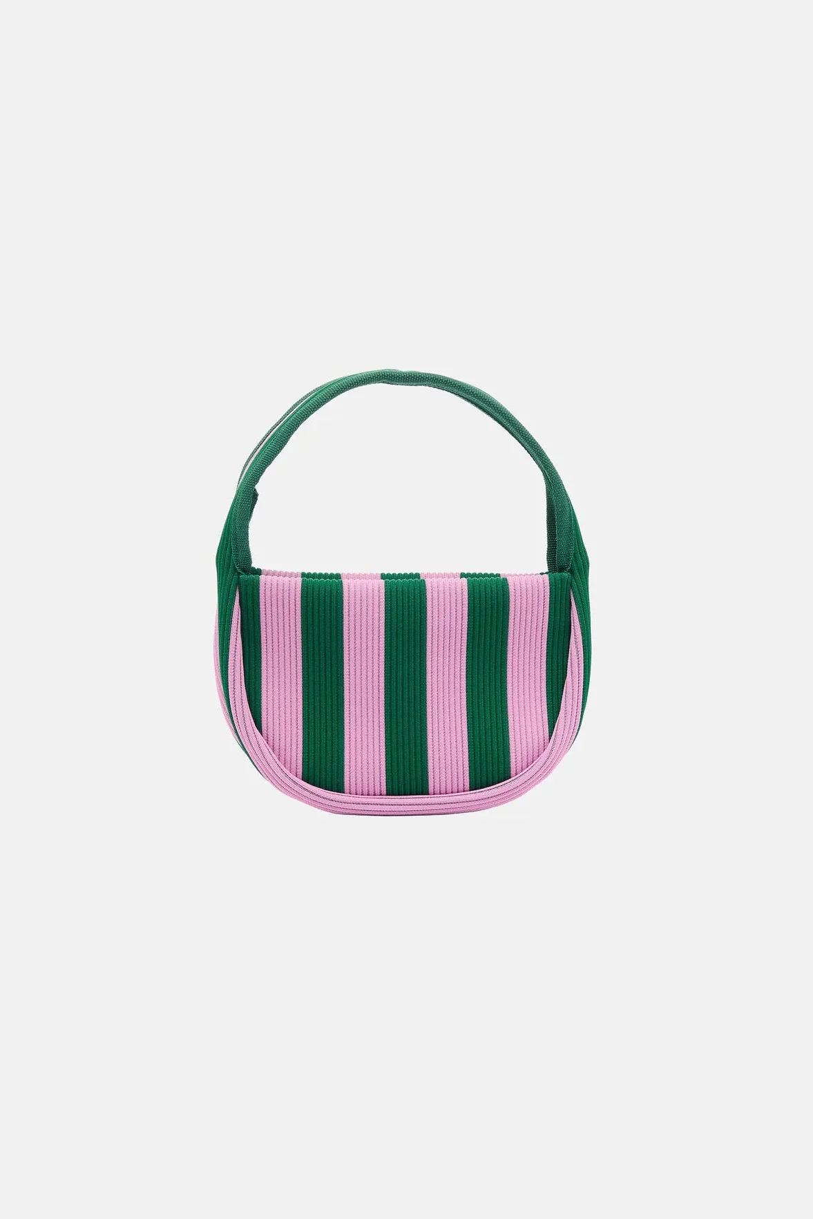 Marimekko Knitted Mini Handbag Merirosvo olkalaukku - vihreä / vaaleanpunainen - Image 3