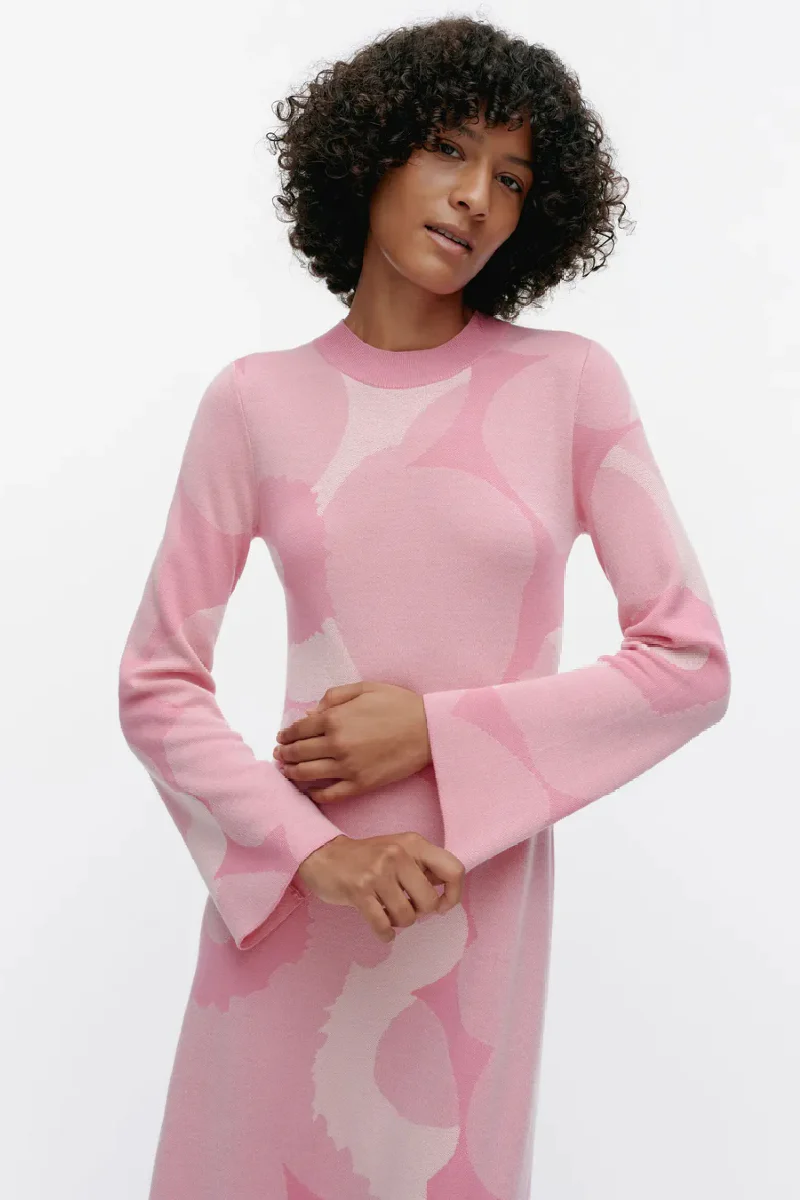 Marimekko Leikkuu Unikko villaneulemekko - vaaleanpunainen - Image 4