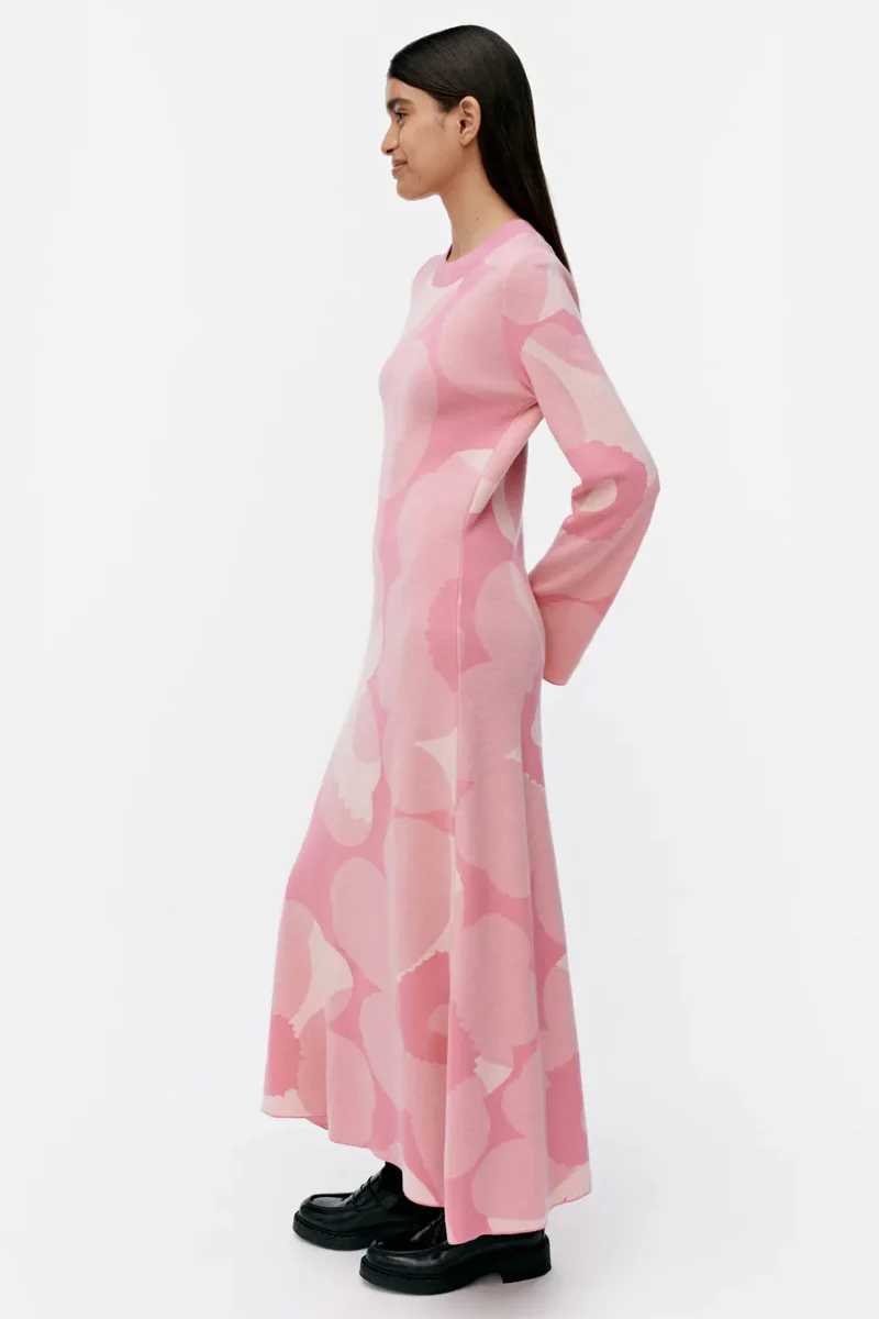 Marimekko Leikkuu Unikko villaneulemekko - vaaleanpunainen - Image 5
