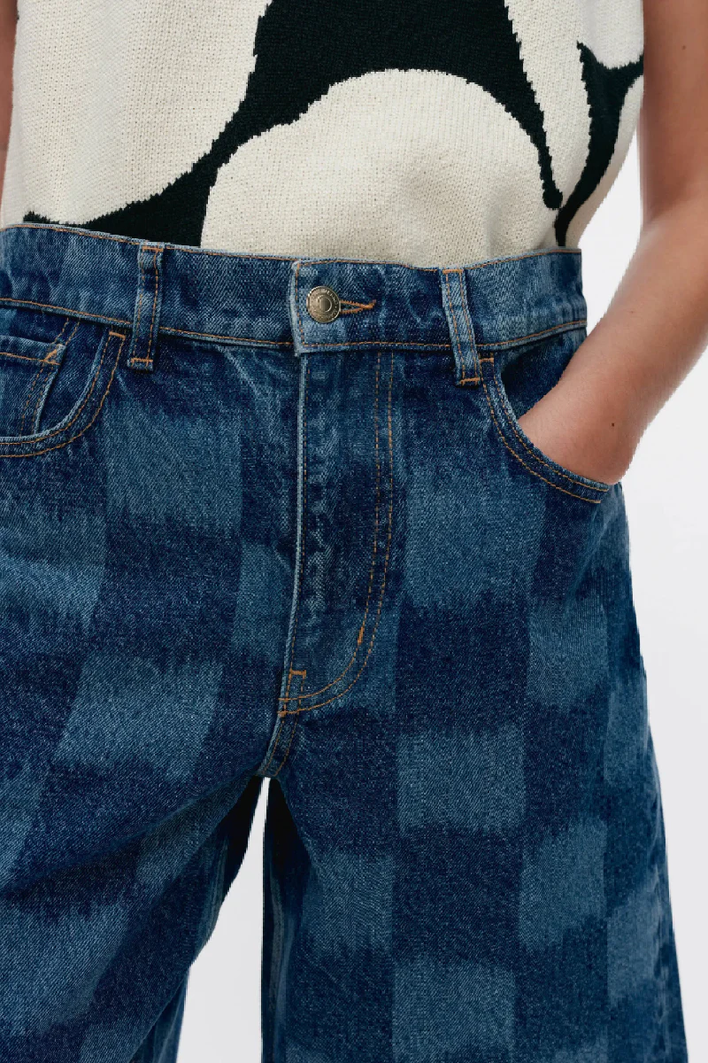 Marimekko Maridenim Marssi Jäkälä farkkushortsit - Image 2
