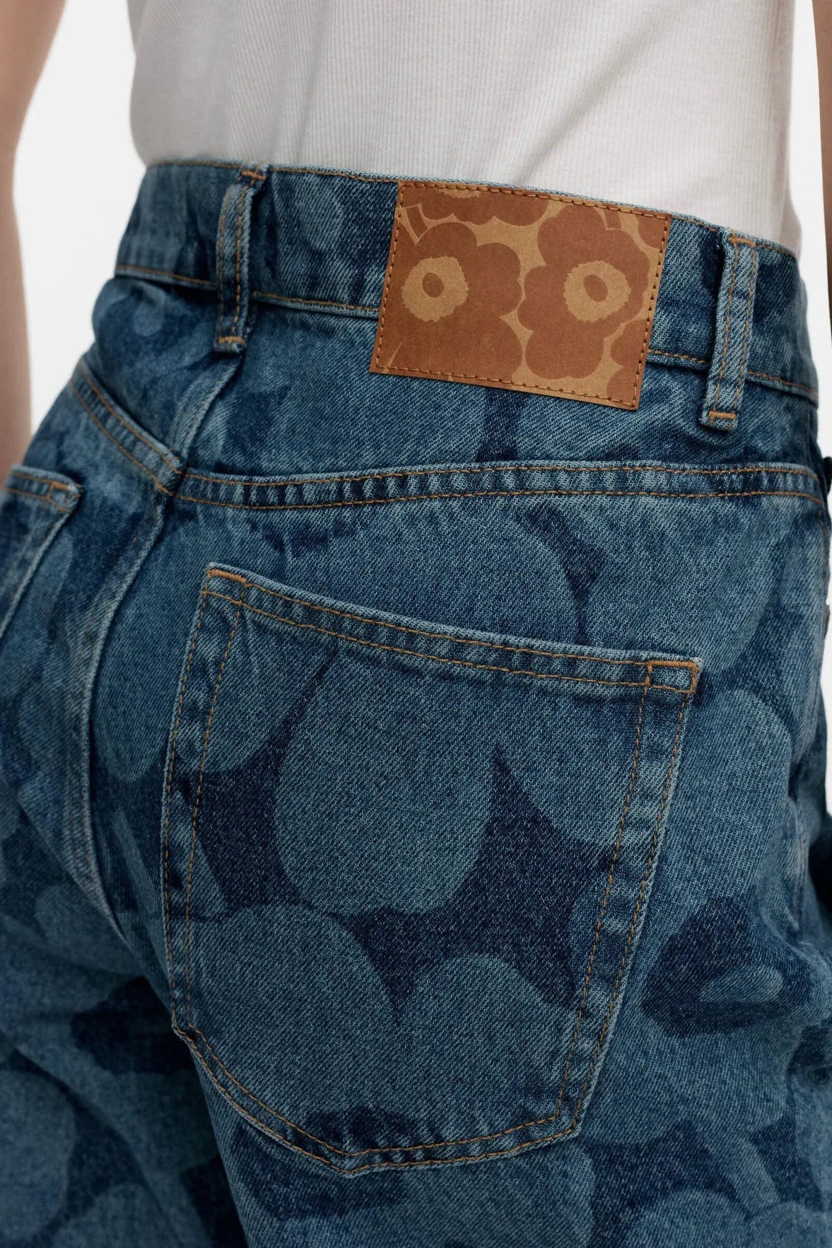 Marimekko Maridenim Marssi Unikko Shortsit - mid indigo - Image 2