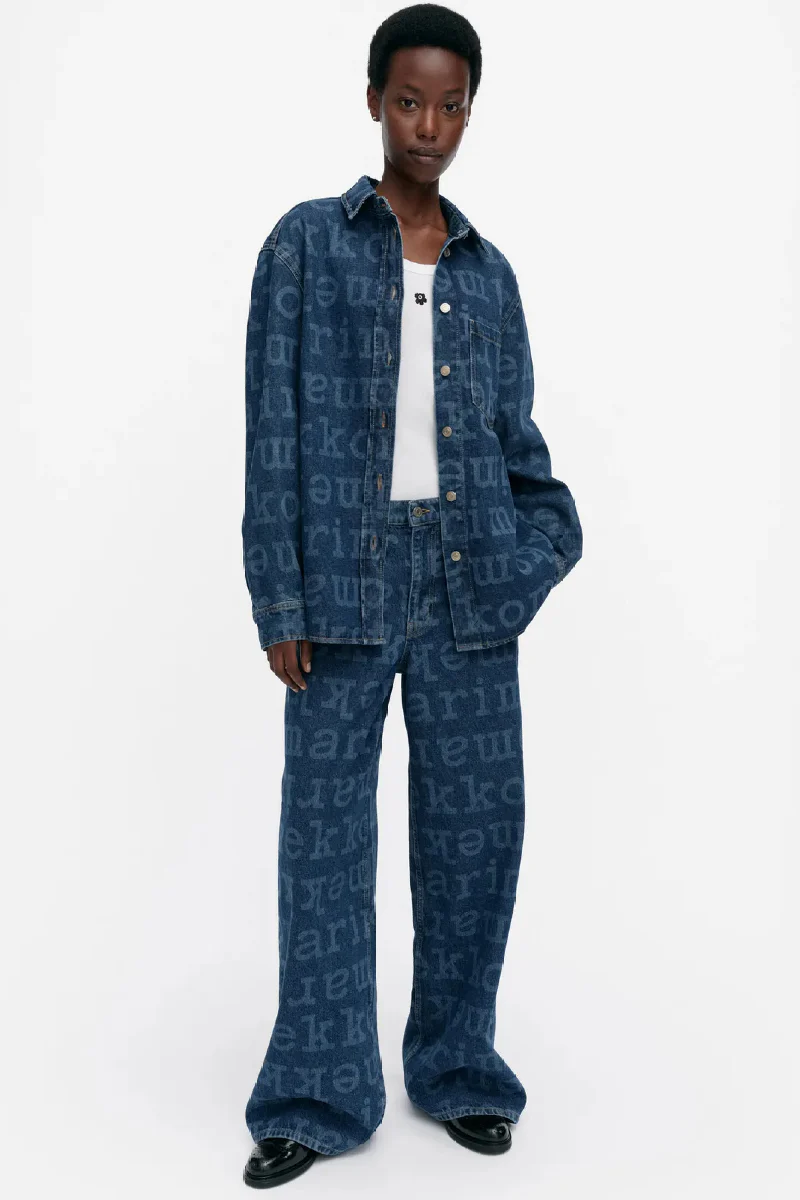 Marimekko Maridenim Vaihe Logo farkkupaita - mid indigo - Image 3
