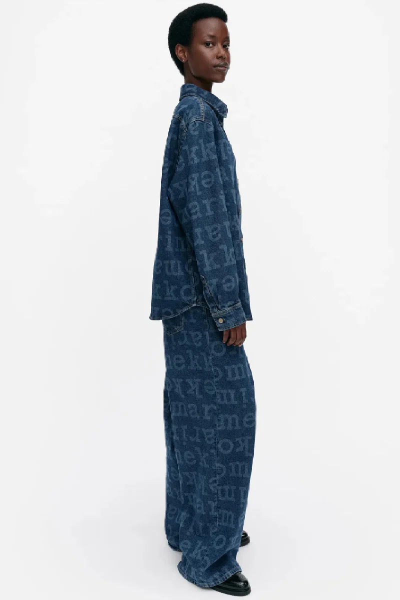 Marimekko Maridenim Vaihe Logo farkkupaita - mid indigo - Image 7