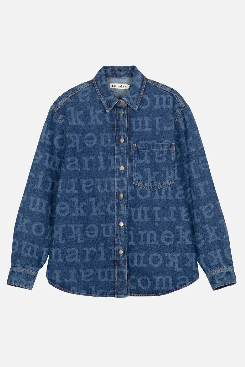 Marimekko Maridenim Vaihe Logo farkkupaita - mid indigo - Image 8