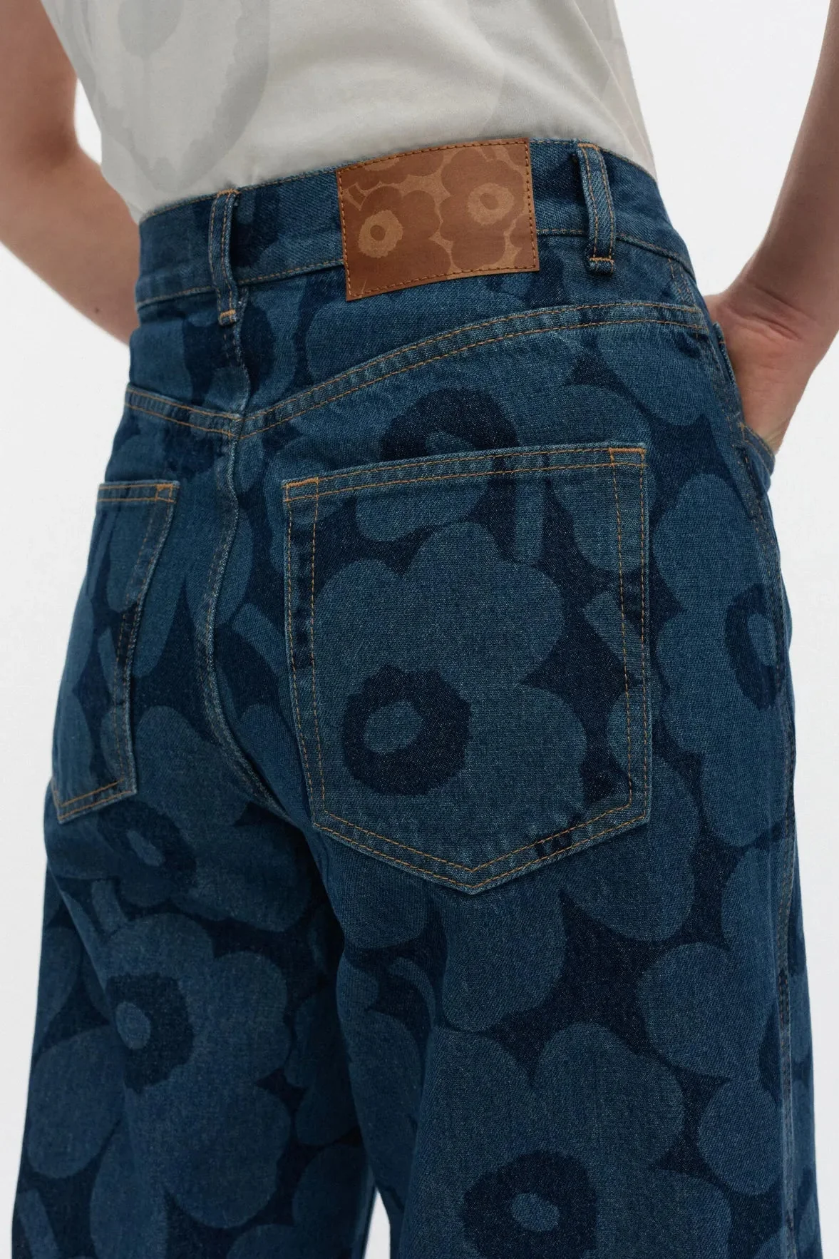 Marimekko Maridenim Wide Unikko farkut - mid indigo - Image 2
