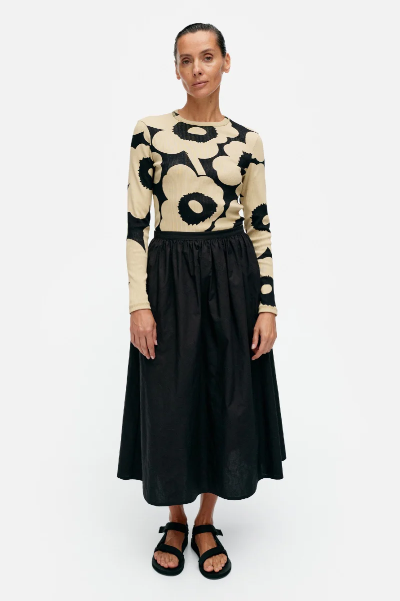 Marimekko Meimi Mini Unikko hame - musta - Image 2
