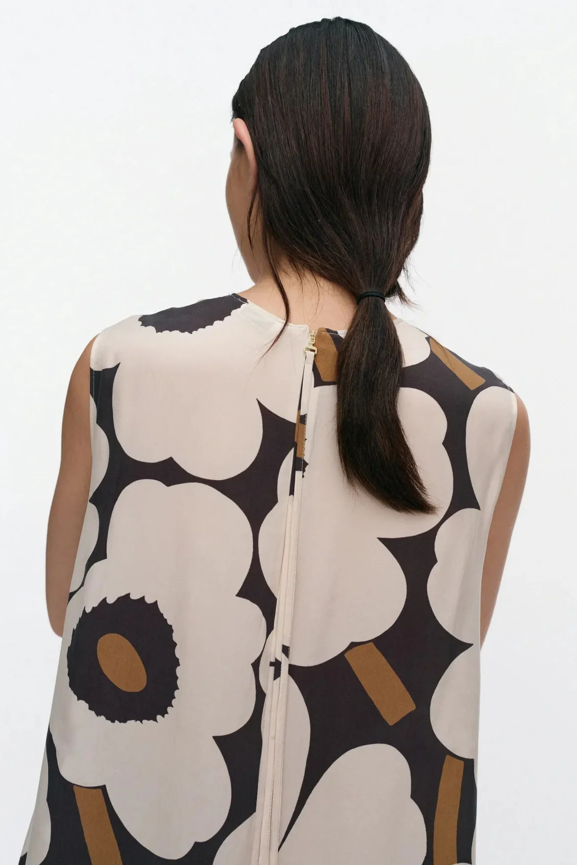 Marimekko Migot Unikko mekko - ruskea / luonnonvalkoinen - Image 2