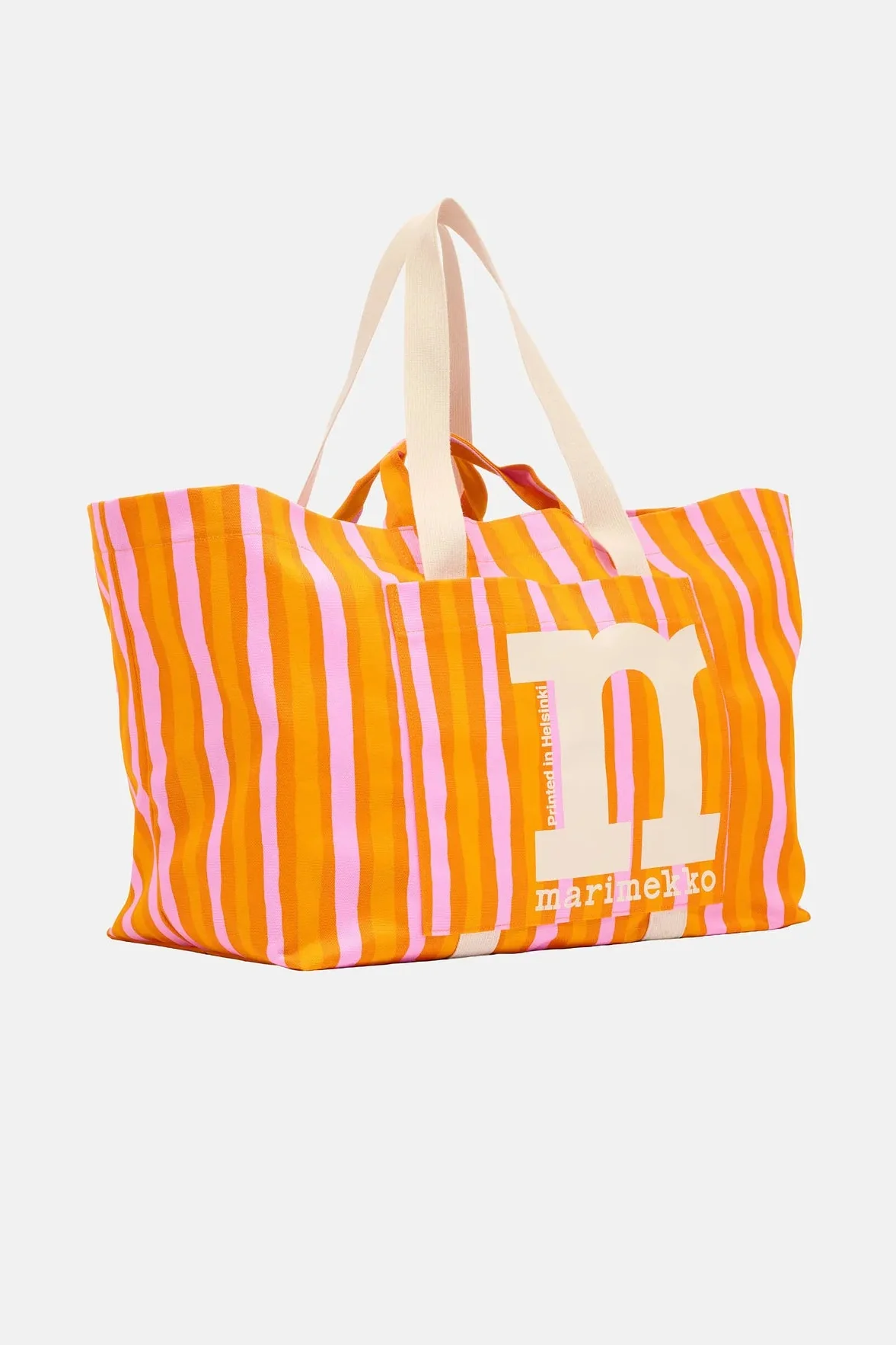 Marimekko Mono City XL Tote Piccolo laukku - oranssi / vaaleanpunainen - Image 2
