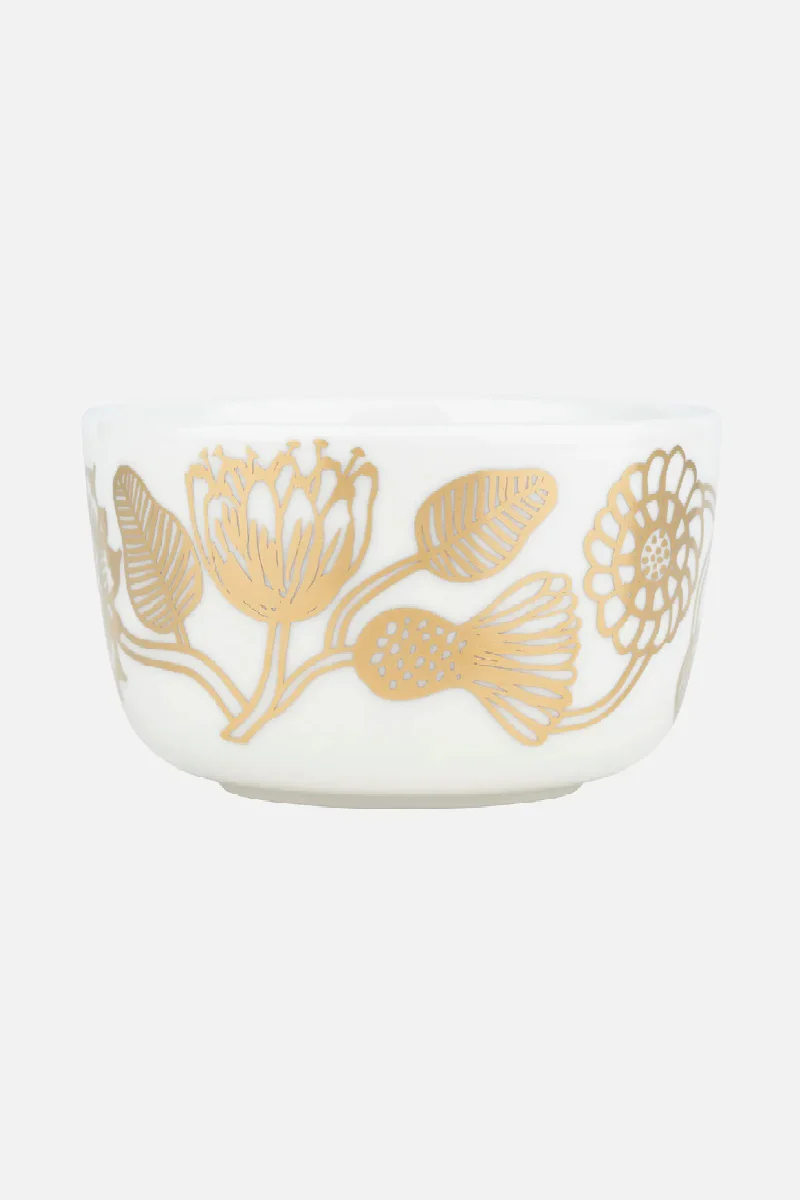 Marimekko Oiva / Tiara kulho 2,5dl - valkoinen / kulta