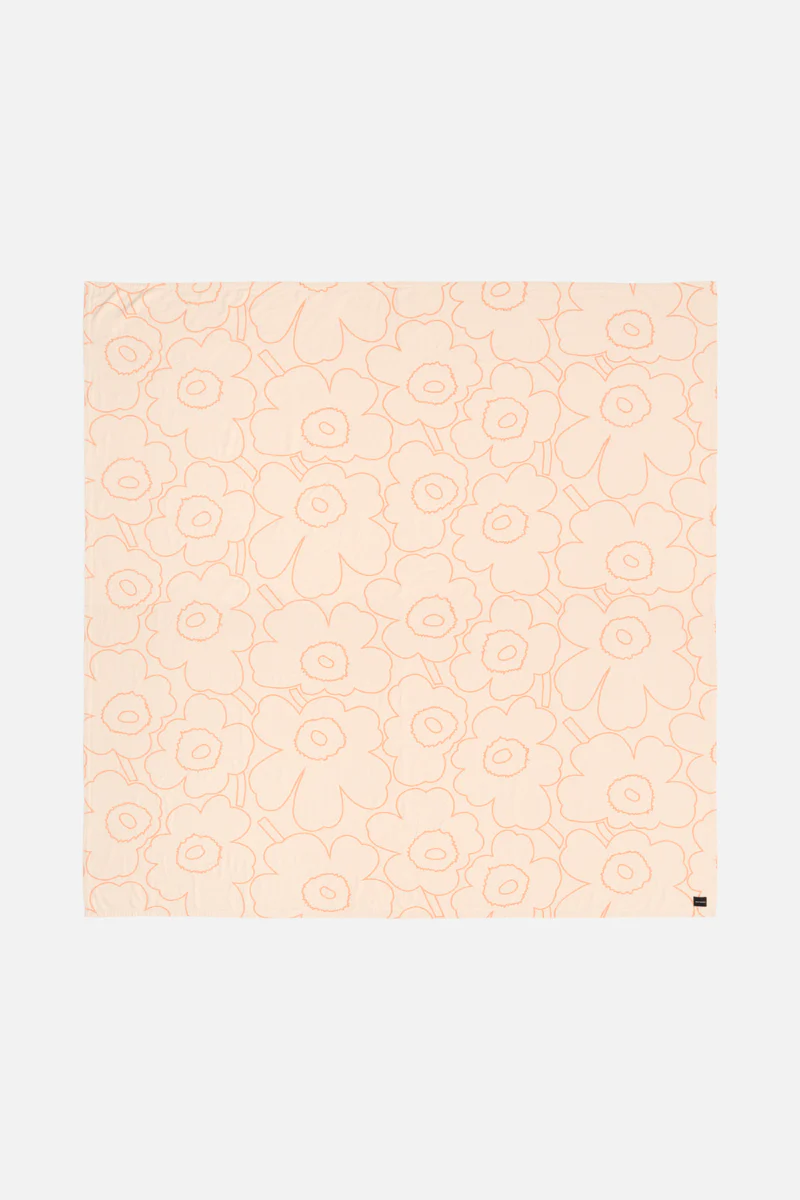 Marimekko Piirto Unikko päiväpeite 260x260cm - keltainen / oranssi - Image 2