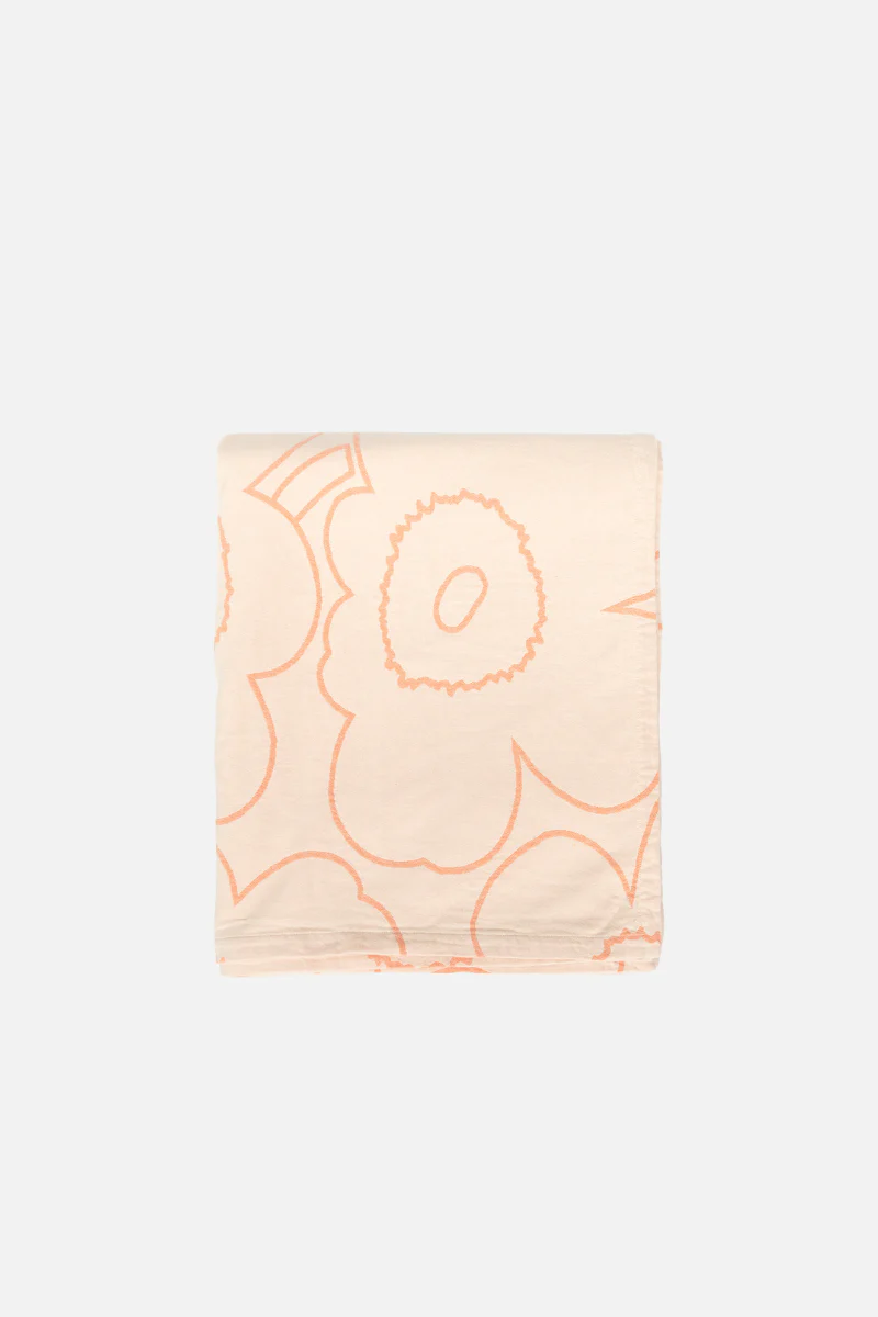 Marimekko Piirto Unikko päiväpeite 260x260cm - keltainen / oranssi - Image 3
