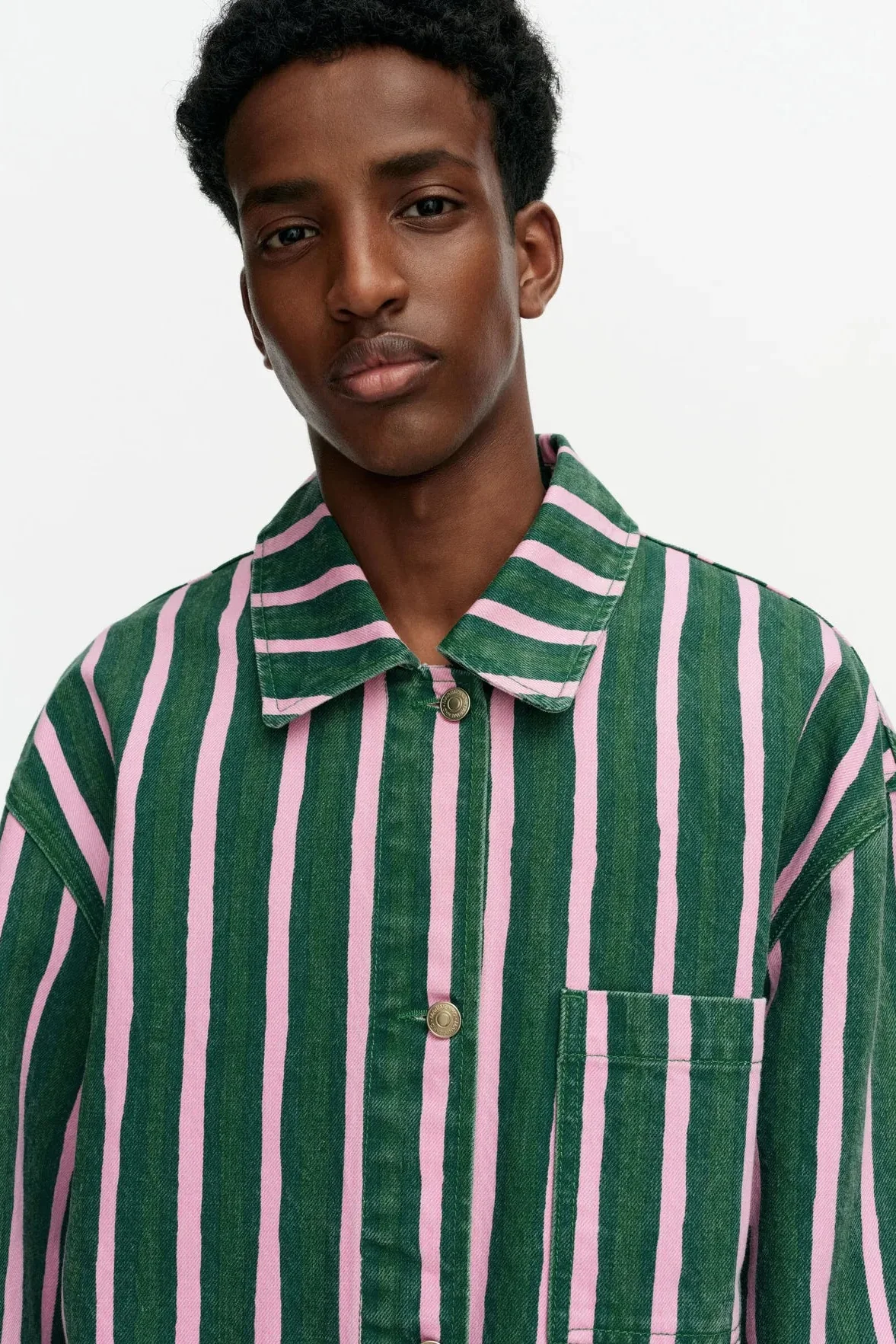 Marimekko Poweri Piccolo Kioski takki - vihreä / pinkki - Image 4