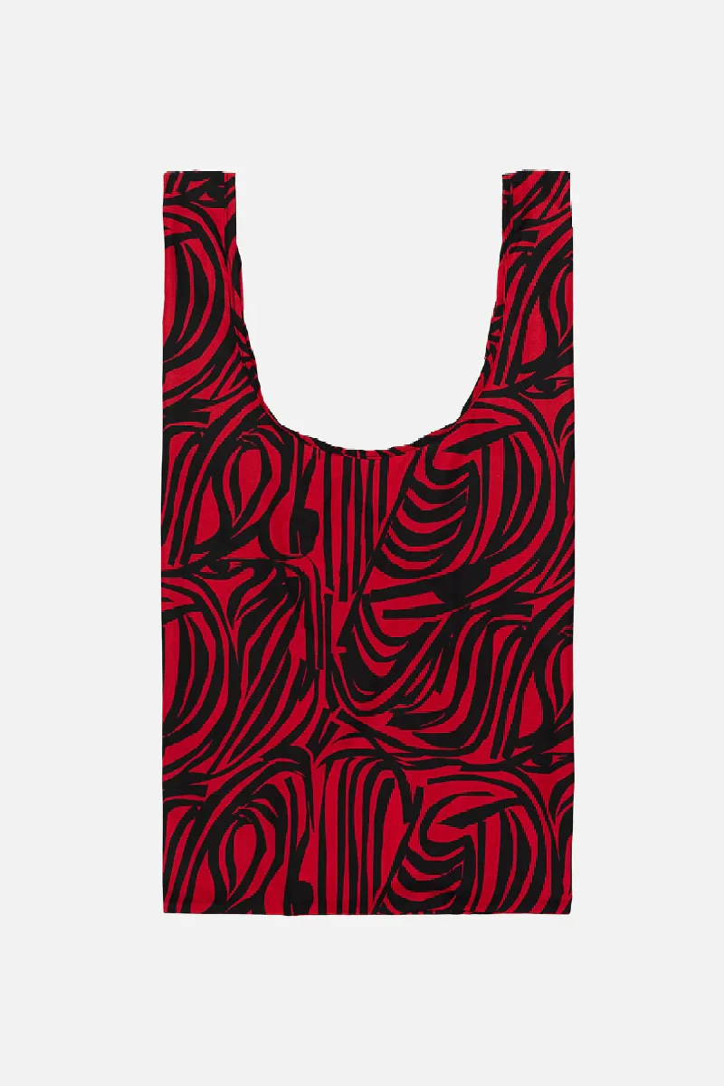 Marimekko Smartbag Jokuraita kassi - punainen / musta - Image 2