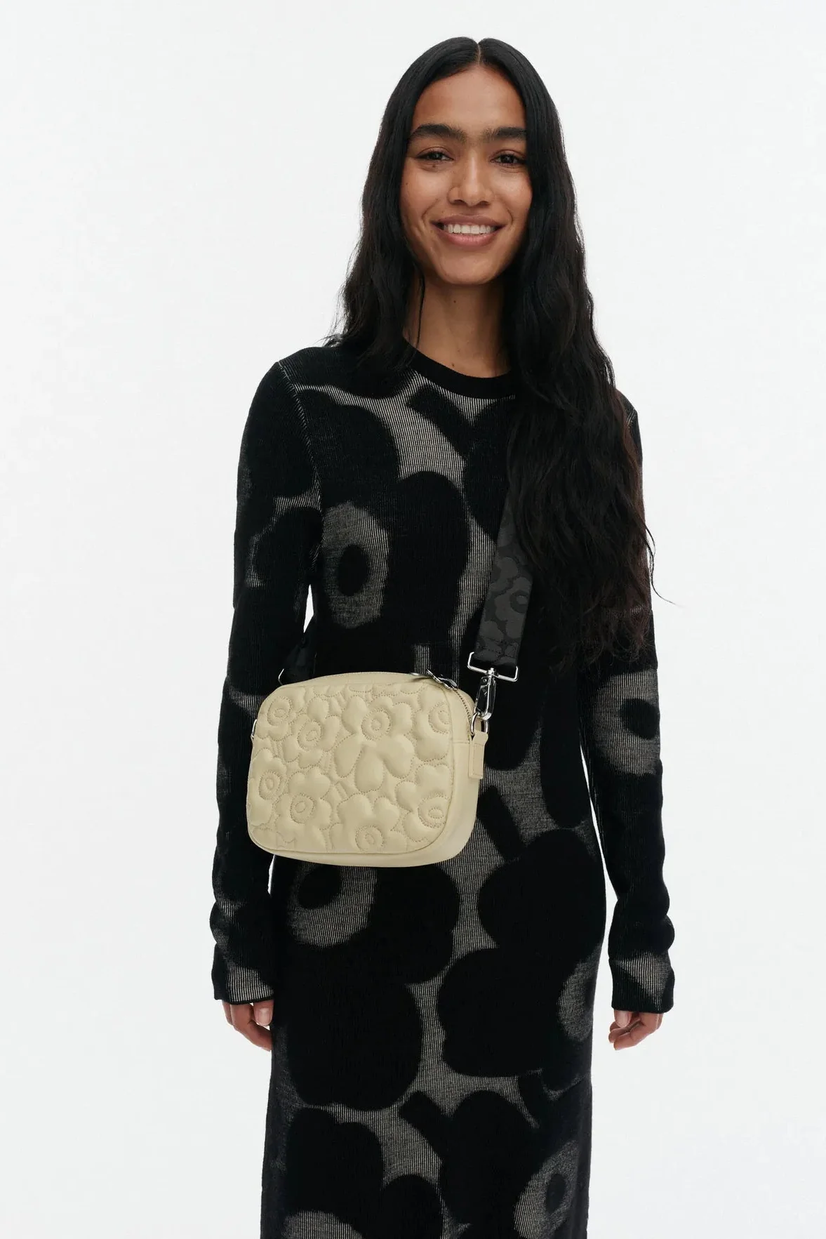 Marimekko Soft Gratha Unikko olkalaukku - beige