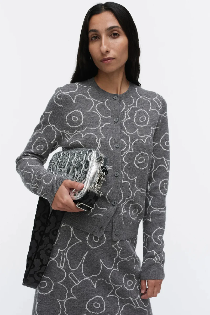 Marimekko Soft Gratha Unikko olkalaukku - hopea - Image 2
