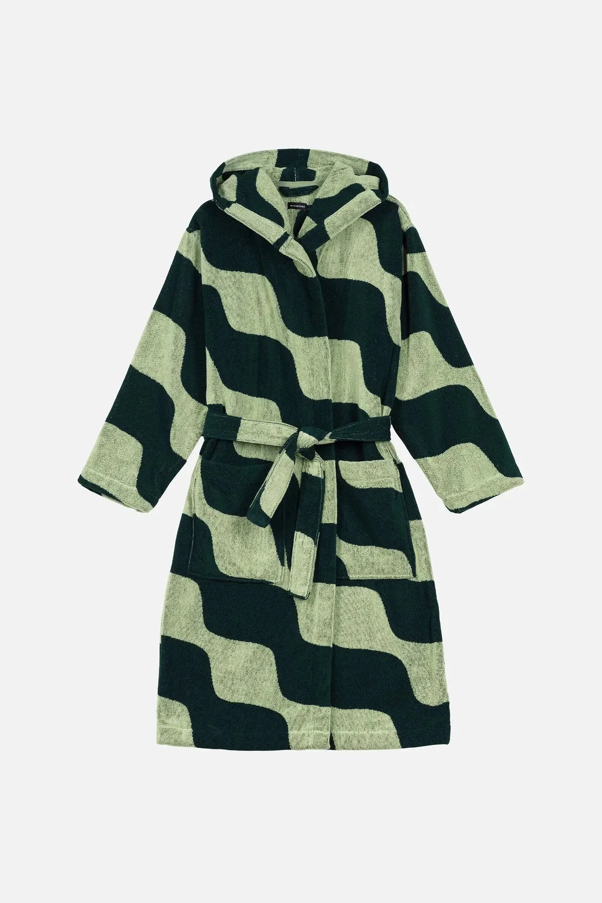 Marimekko Taifuuni kylpytakki - vihreä / tummanvihreä