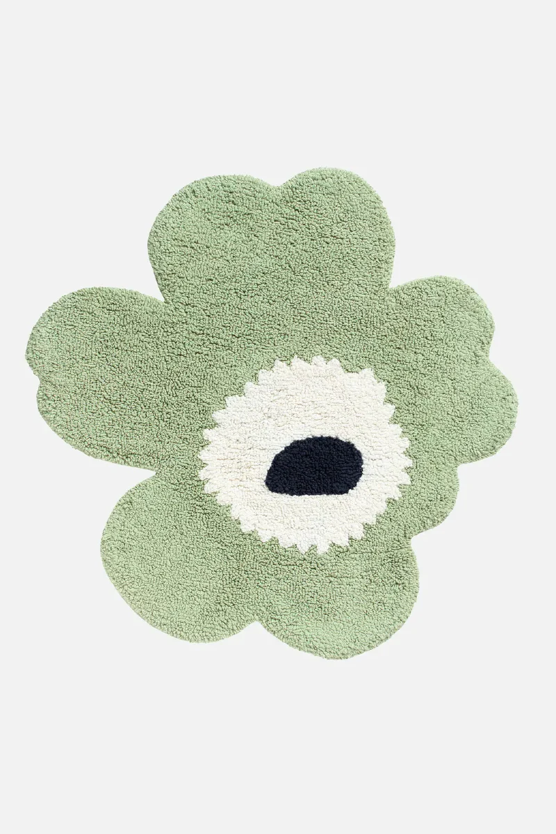 Marimekko Unikko kylpyhuoneen matto 73 x 74cm - vihreä