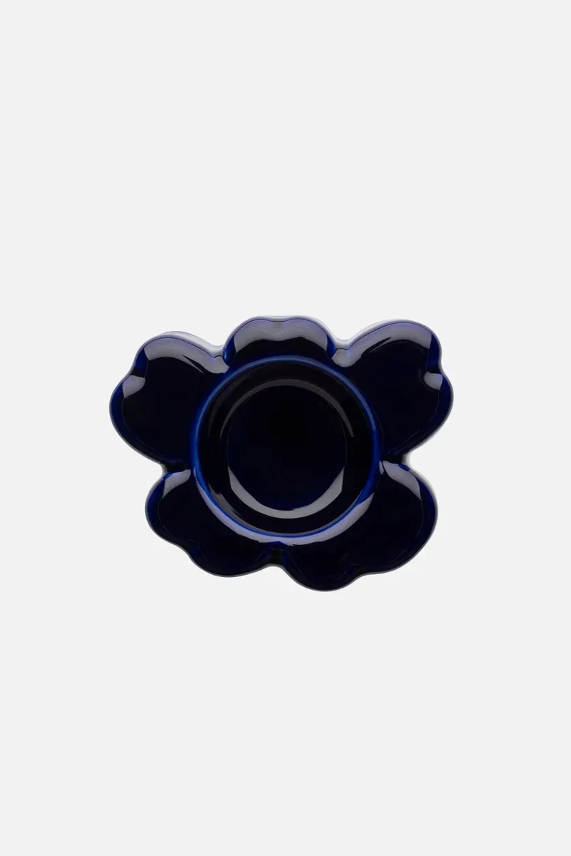 Marimekko Unikko kynttilälyhty 60th Anniversary - koboltti