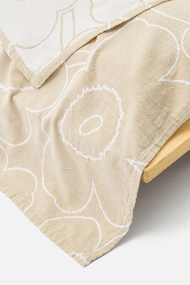 Marimekko Piirto Unikko päiväpeite 260x260cm - beige - Image 2