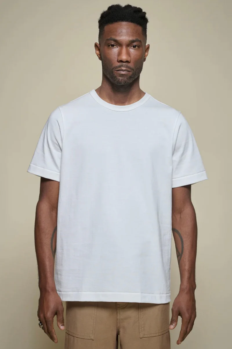 Merz b. Schwanen 214 Loopwheeled t-shirt - white